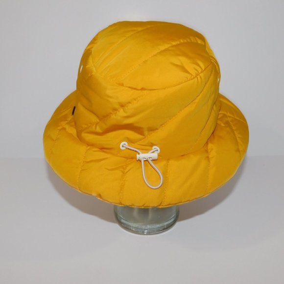 Tilley Abbott Quilted Bucket Hat Women XL Yellow Insulated Adjustable - Picture 6 of 11